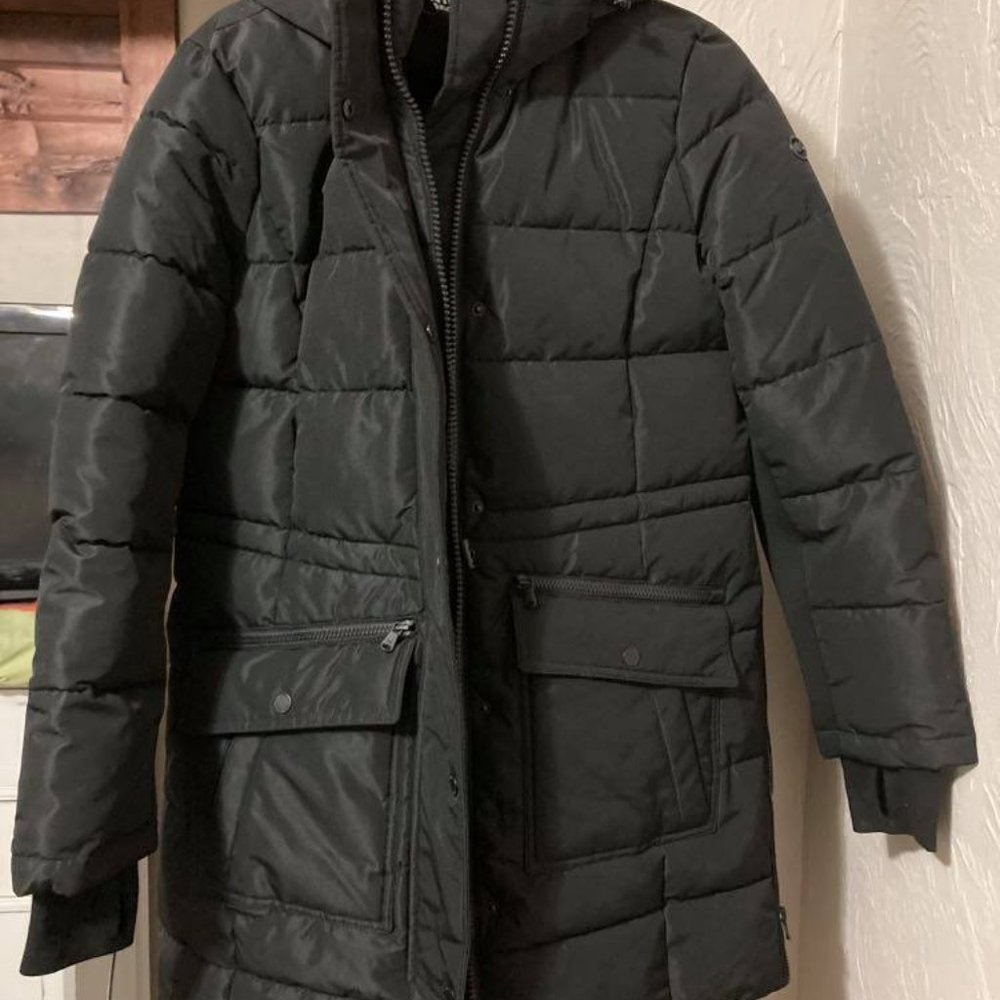 Michael Kors Long Puffer Coat - Black - Medium